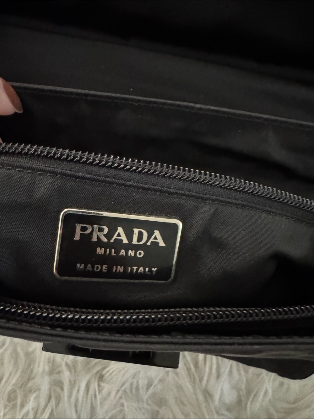 Prada tessuto spazzolato laptop bag - Picture 6 of 11